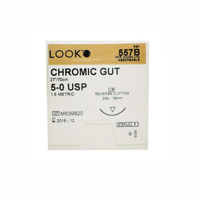 Look 557B 5-0 Chromic Gut C-6 70CM (12)