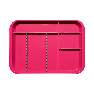 Tray Divided B-Lok Neon Pink Sterilizable - No Dry Heat
