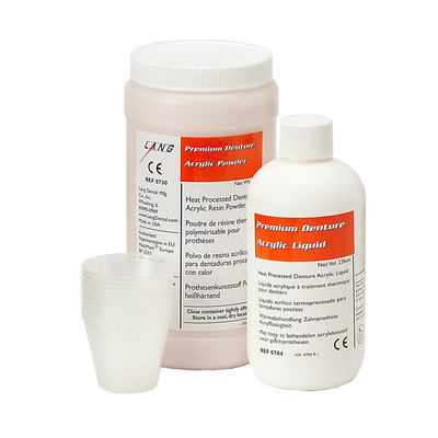 Acrylic Premium Denture Powder – F2, 1 Pound (454g) Powder & 236ml Liquid ****Hazardous item – Item require additional shipping and/or handling charges.****