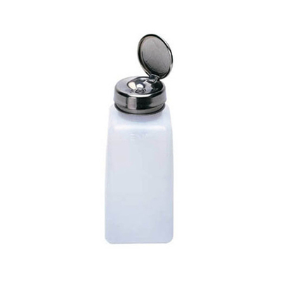 Alcohol Dispenser 4 oz White Plastic With Metal Top