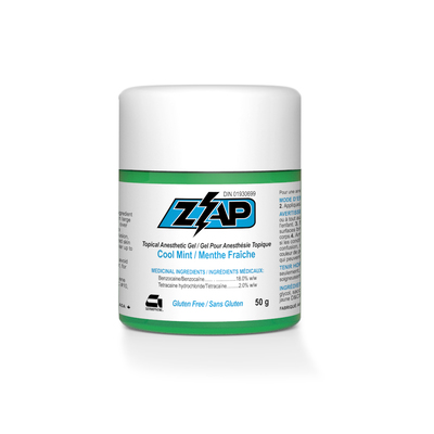 Zap Cool Mint 50g Jar 18% Benzocaine & 2% Tetracaine