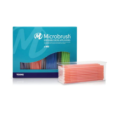 Microbrush+ Regular Micro-Applicators (400 Applicators (100 each: Blue, Green, Peach & Purple)