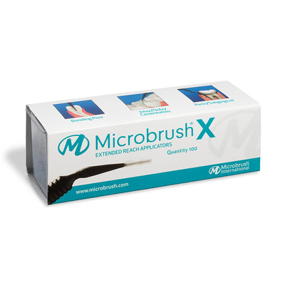 Microbrush X Refill Pk/100 Extended X-thin Applicators