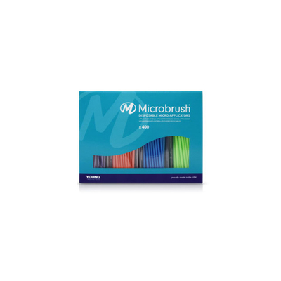 Microbrush Regular Micro-Applicators (400 Applicators (100 each: Blue, Green, Peach & Purple)
