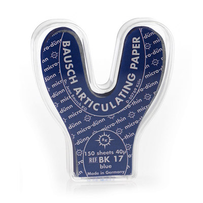 Articulating Paper Blue Horseshoe 40 Micron (150 Strips)