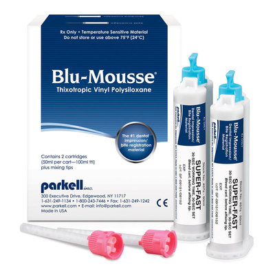 Blu-Mousse Super Fast Refill 2x50ml Split Cartridges & Tips