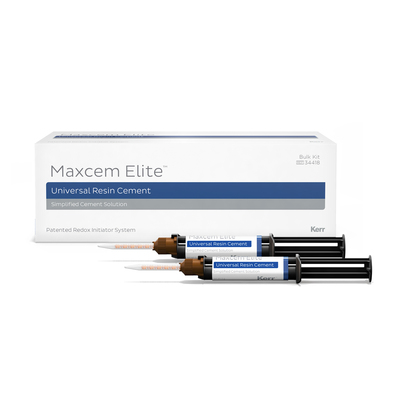 Maxcem Elite Bulk Pkg Clear 4-5gm Dual Syringes & Tips
