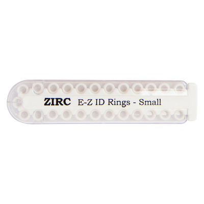 EZ ID Ring Small White Pk/25 