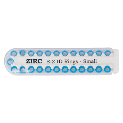 EZ ID Ring Small Neon Blue Pk/25