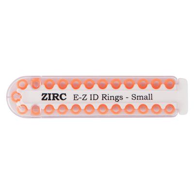 EZ ID Ring Small Neon Orange Pk/25