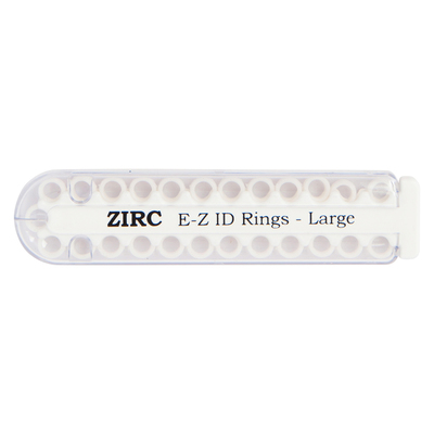 EZ ID Ring Large White Pk/25 