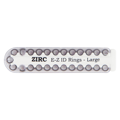 EZ ID Ring Large Gray Pk/25 