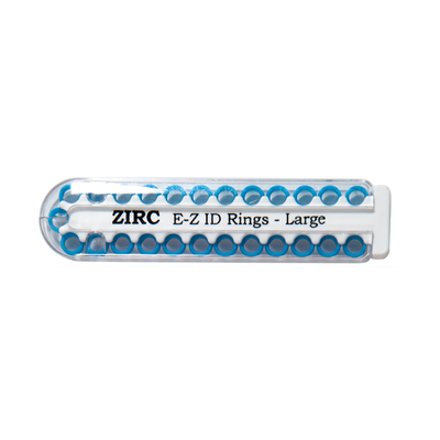 EZ ID Ring Large Neon Blue Pk/25