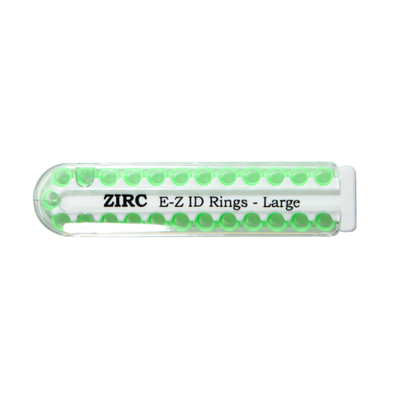 EZ ID Ring Large Neon Green Pk/25