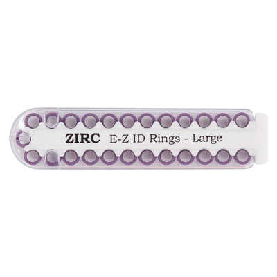 EZ ID Ring Large Plum Pk/25 