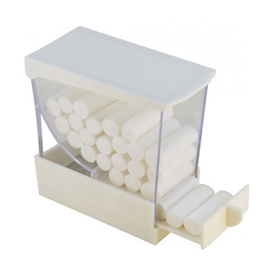 Cotton Roll Pull-Style White Dispenser