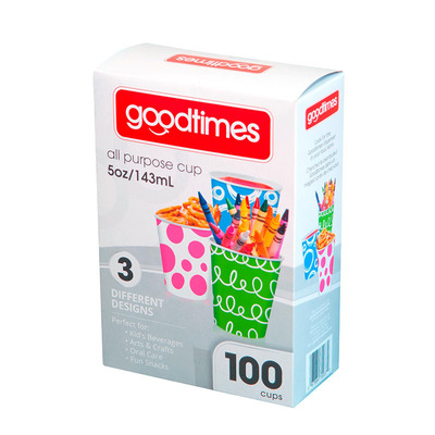 Cup 5oz Paper (Goodtimes) #GT037 (Box of 100)