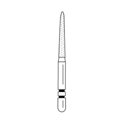 Two Striper Diamond 252SC 5-pk  (Gingival Curettage - Chamfer Tip / Medium Grip)
