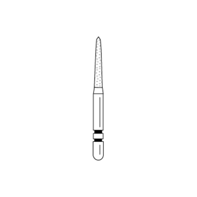 Two Striper Diamond 253SB 5-pk  (Gingival Curettage - Chamfer Tip / Medium Grip)