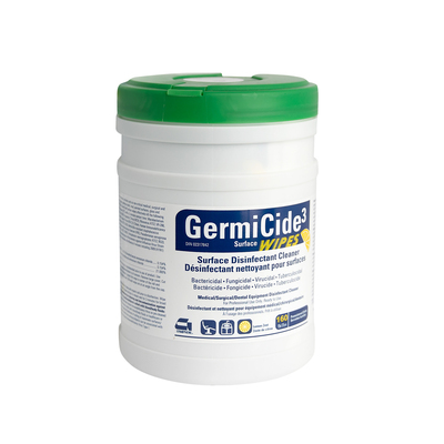 Germicide-3 Wipes Lemon With Canister 15x17cm Pk/160