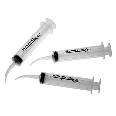 #412 12cc Curved Tip Syringes Disposable (50) (Monoject)