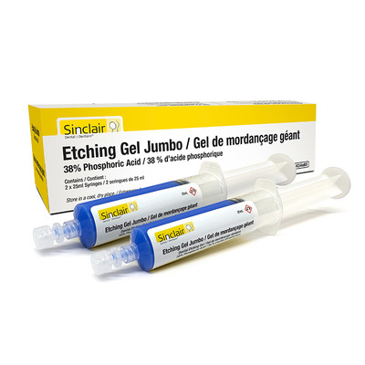 Etching Gel Jumbo 2 x 25ml Syringes Refill - 38% Phosphoric Acid