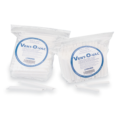 Vent-O-Vac Short Tips Pkg/100 3.5" Long (One End Vented)