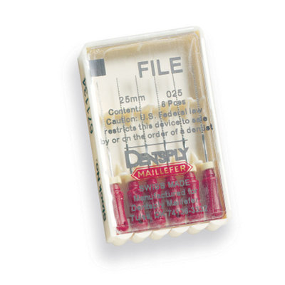 K Files 25mm #15-40 Pk/6 