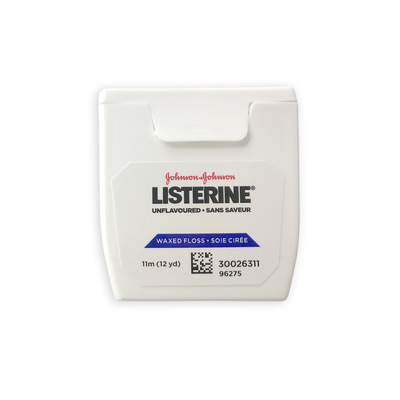 Listerine Floss Sample Waxed 12yd Unflavoured Cs/144