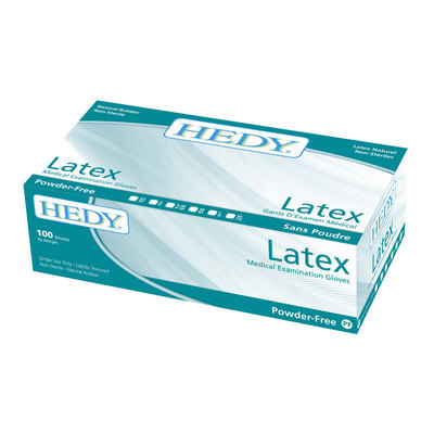 Hedy Powder-free Latex X-small Box/100 Gloves