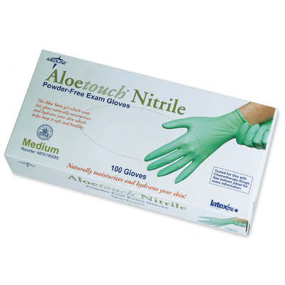 Aloetouch Powder-free Nitrile Small Box/100 Green Gloves