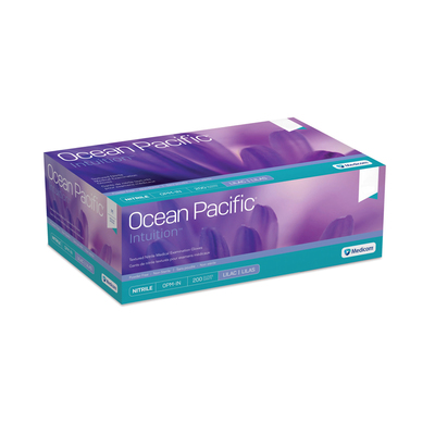 Ocean Pacific Intuition PF Large Box/200 Lilac Nitrile Gloves