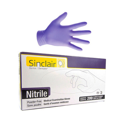 Nitrile Powder-Free X-Small Blue-Violet Gloves Box/200