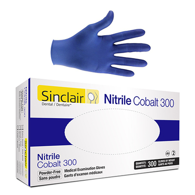 Nitrile Cobalt 300 X-Small Powder-Free Cobalt-Blue Gloves Box/300