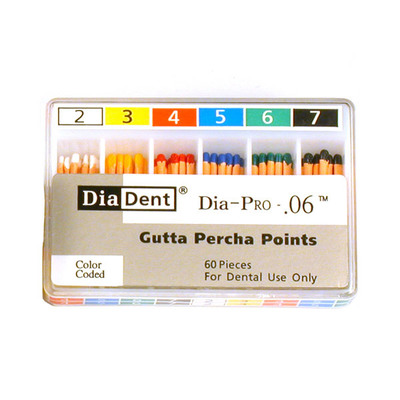 Dia-pro Gutta Percha .06 #2 (Bulk/60) Tulsa Profile 29 Series