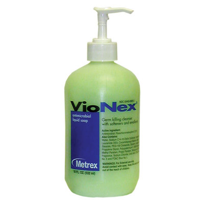 Vionex Liquid Soap 18oz Pump Bottle Antimicrobial 