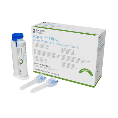 Aquasil Ultra Heavy Body Reular Set (4-50ml New Cartridges & 12 Tips)