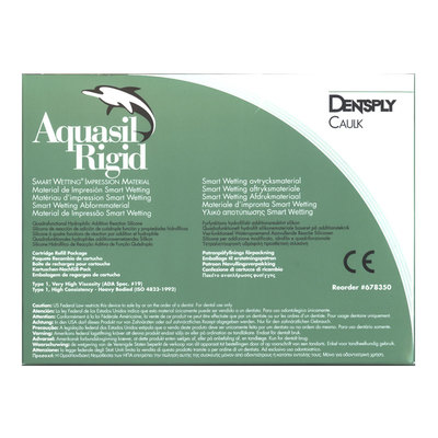 Aquasil Rigid Refill (Green) 4 X 50ml Cartridges And 12 Mixing Tips