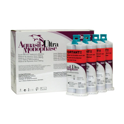 Aquasil Ultra Monophase Fast Set Refill 4x50ml Carts & 12 Mixing Tips