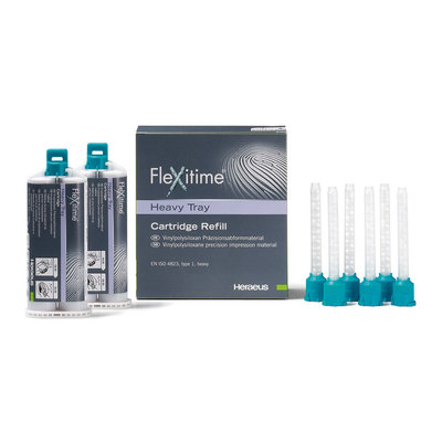 Flexitime Heavy Tray Refill 2x50ml Cartridges And Mixing Tips