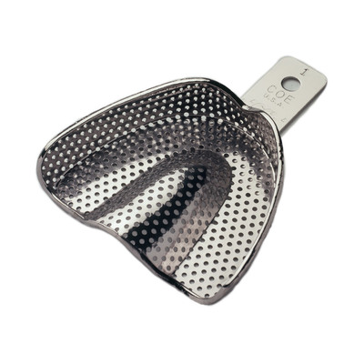 Impression Tray Nickel Plated Regular Perforated # 1