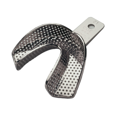 Impression Tray Nickel Plated Regular Perforated #21 Lower