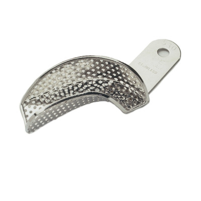 Impression Tray Nickel Plated Partial Perforated #30