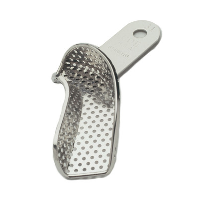 Impression Tray Nickel Plated Partial Perforated #31