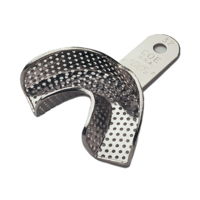 Impression Tray Nickel Plated Partial Perforated # 32