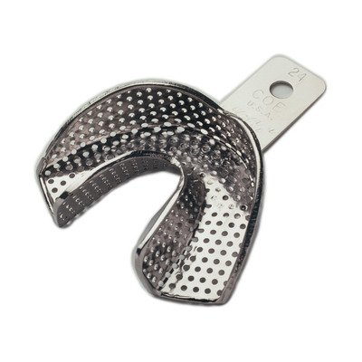 Impression Tray Nickel Plated Perforated Pedo #24 (Small Lower)
