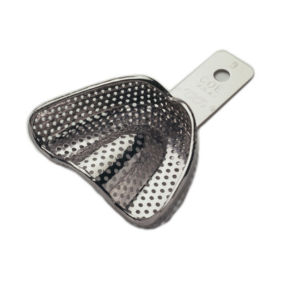 Impression Tray Nickel Plated Perforated Pedo #9 (Small Upper)