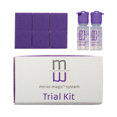 Mirror Magic Trial Kit 2-6ml Anti-Fog Sol'n & 24 Swipe Pads
