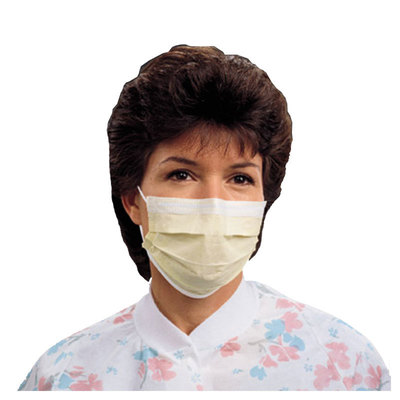 Tecnol Procedure Earloop Mask Yellow (50) (Kimberly-Clark/Halyard Health)