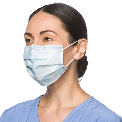 Tecnol Procedure Earloop Mask Blue (50) (Kimberly-Clark/Halyard Health)
